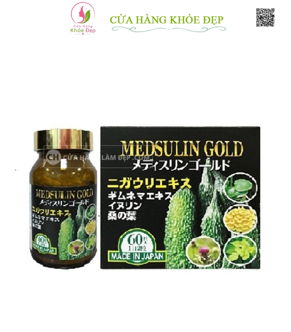 Viên Uống Hỗ Trợ Hạ Đường Huyết Medsulin Gold Nhật Bản