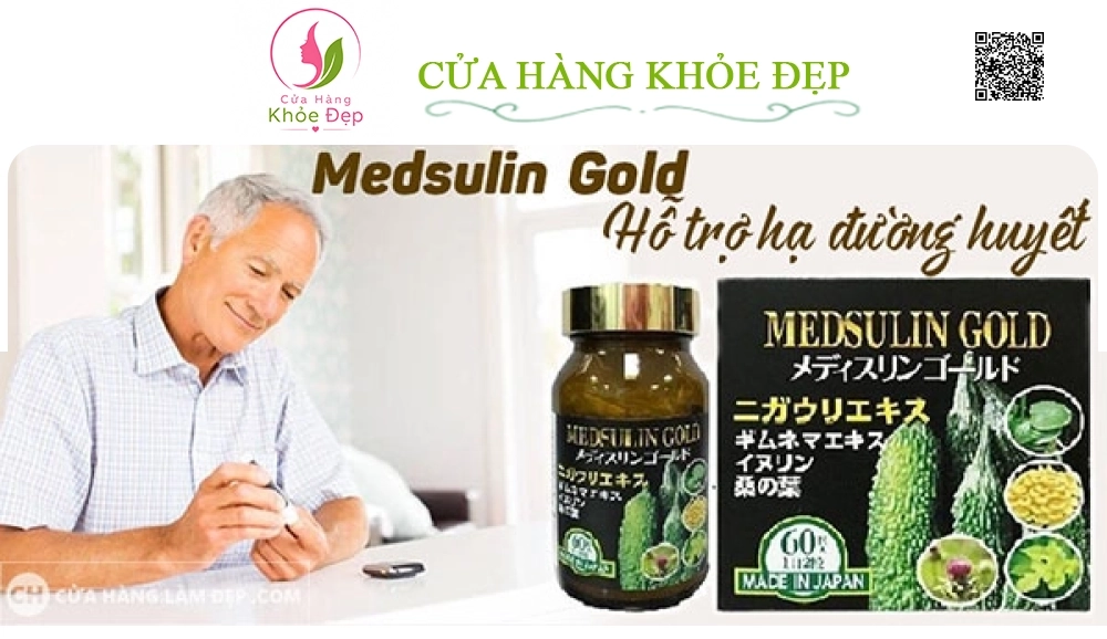 Viên Uống Hỗ Trợ Hạ Đường Huyết Medsulin Gold Nhật Bản