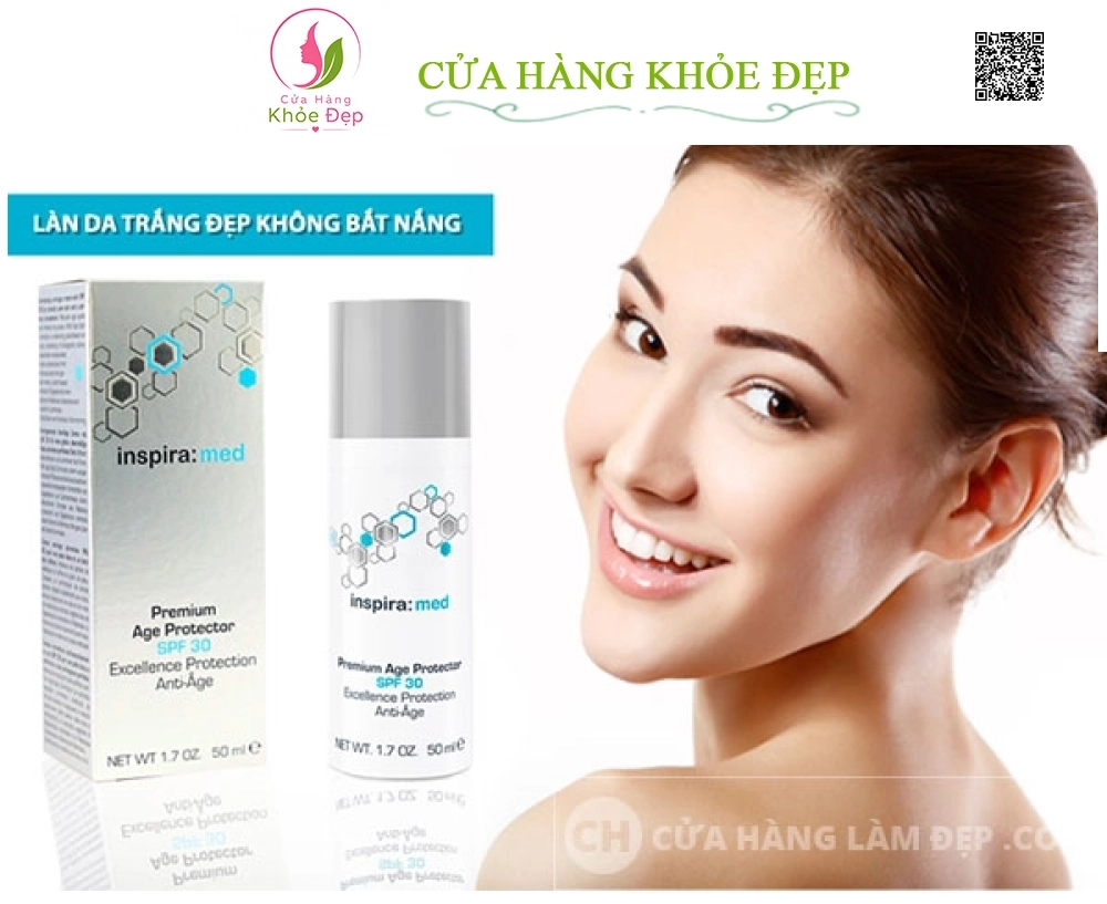 Kem Trắng Da Chống Nắng Inspira Premium Age Protector SPF 30