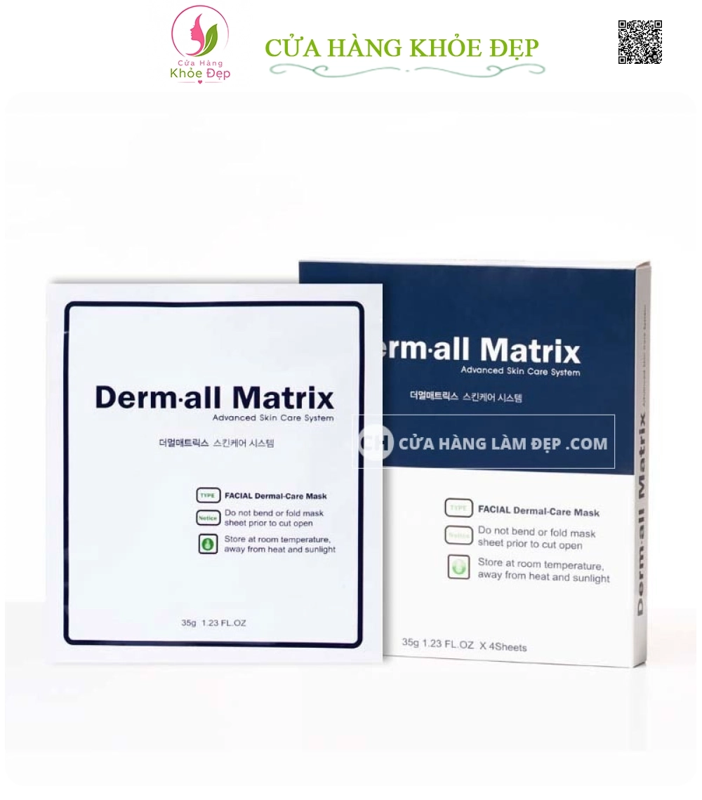 Mặt Nạ Trắng Da Hỗ Trợ Ngừa Lão Hóa Derm-All Matrix Mask Hàn Quốc