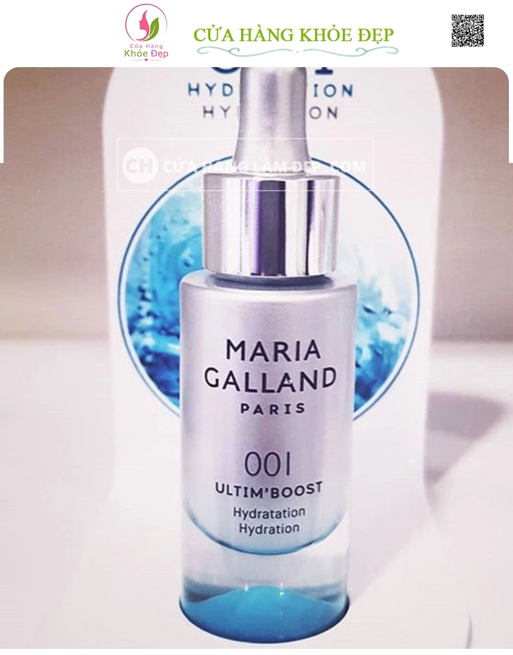 Tinh Chất Cấp Nước Chuyên Sâu Maria Galland 001 Ultim Boost Hydration 30ml