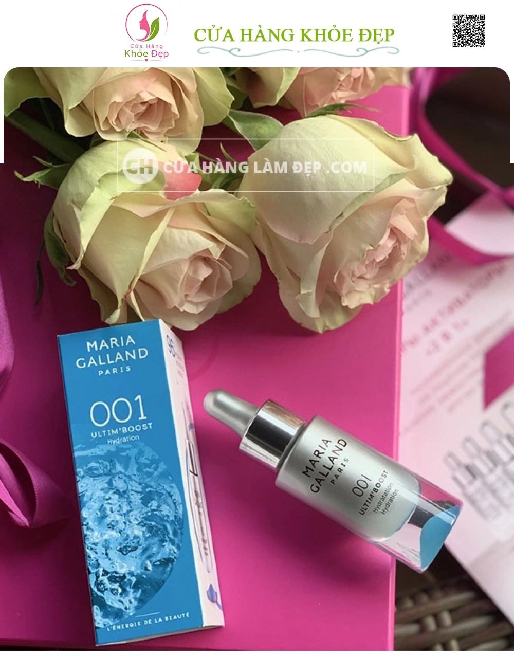 Tinh Chất Cấp Nước Chuyên Sâu Maria Galland 001 Ultim Boost Hydration 30ml