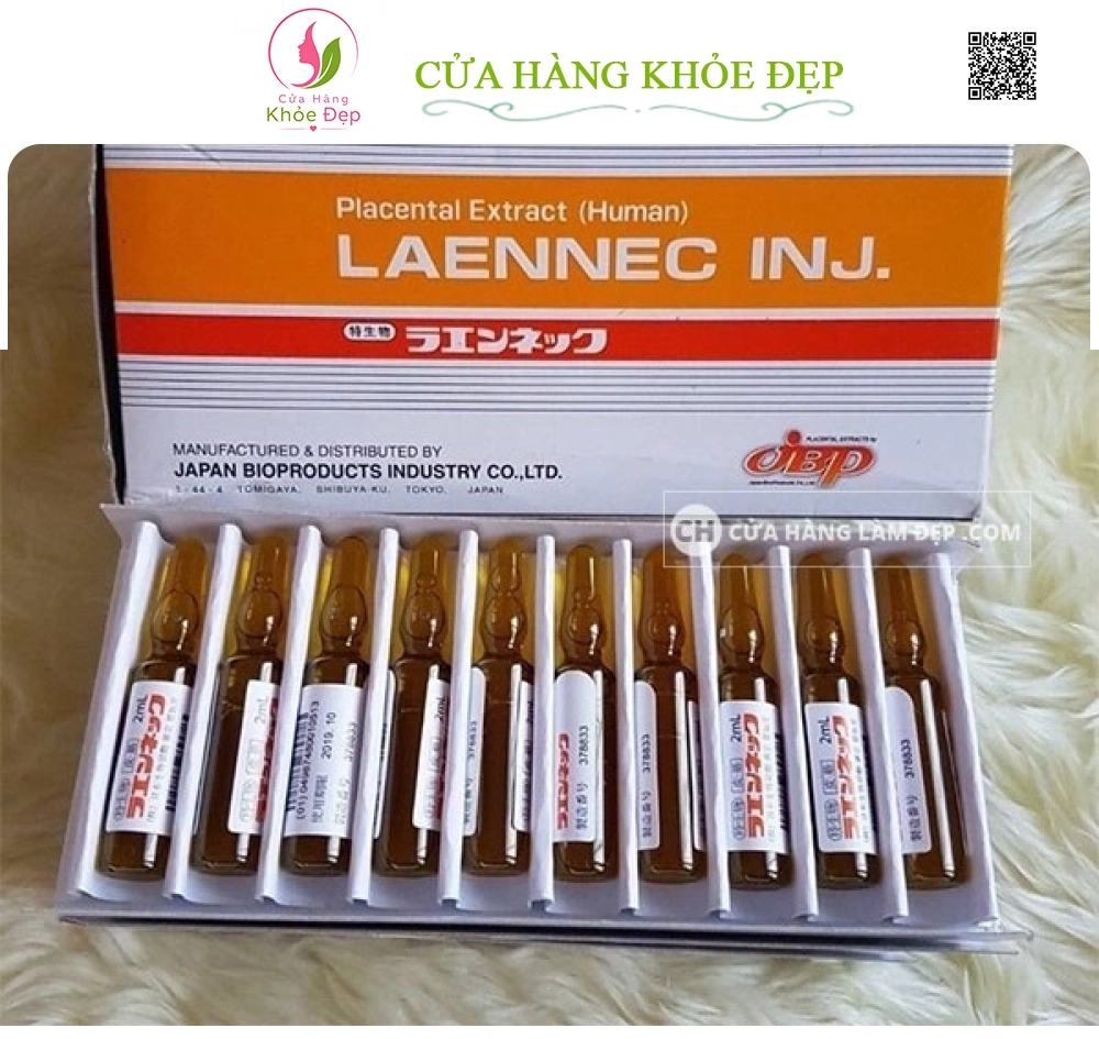 Tinh Chất Tế Bào Nhau Thai Placenta Laennec Hộp 10 Ống