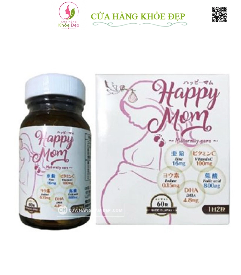Vitamin Cho Phụ Nữ Mang Thai JpanWell Happy Mom