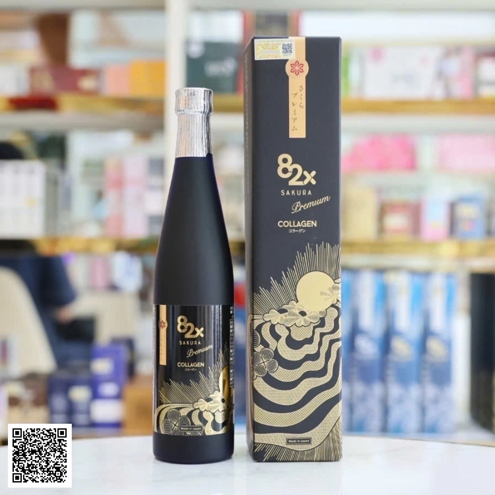 Collagen 82x Sakura Nước Uống Săn Chắc Tái Tạo Trắng Sáng Da Nhật Bản 500ml