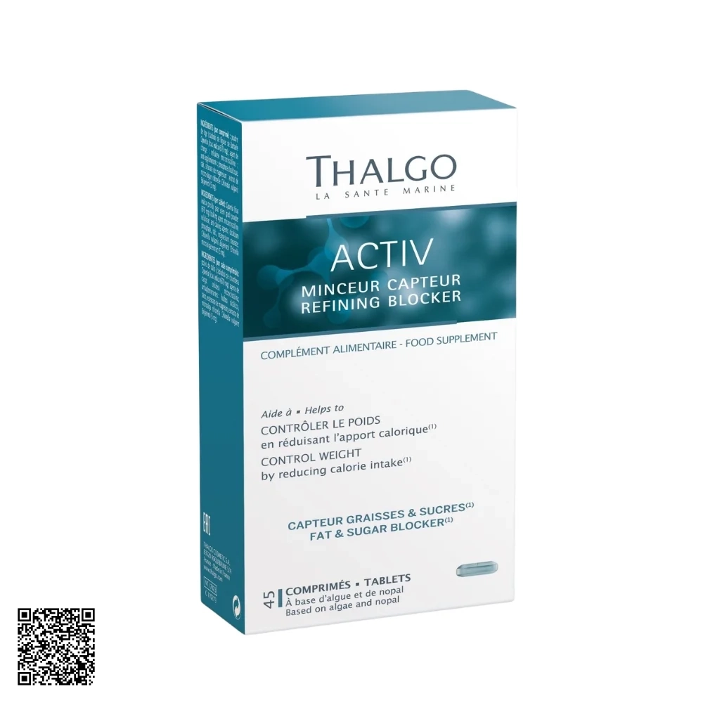 Viên Uống Thalgo Activ Refining Blocker Hỗ Trợ Giảm Cân Từ Pháp 45 Viên