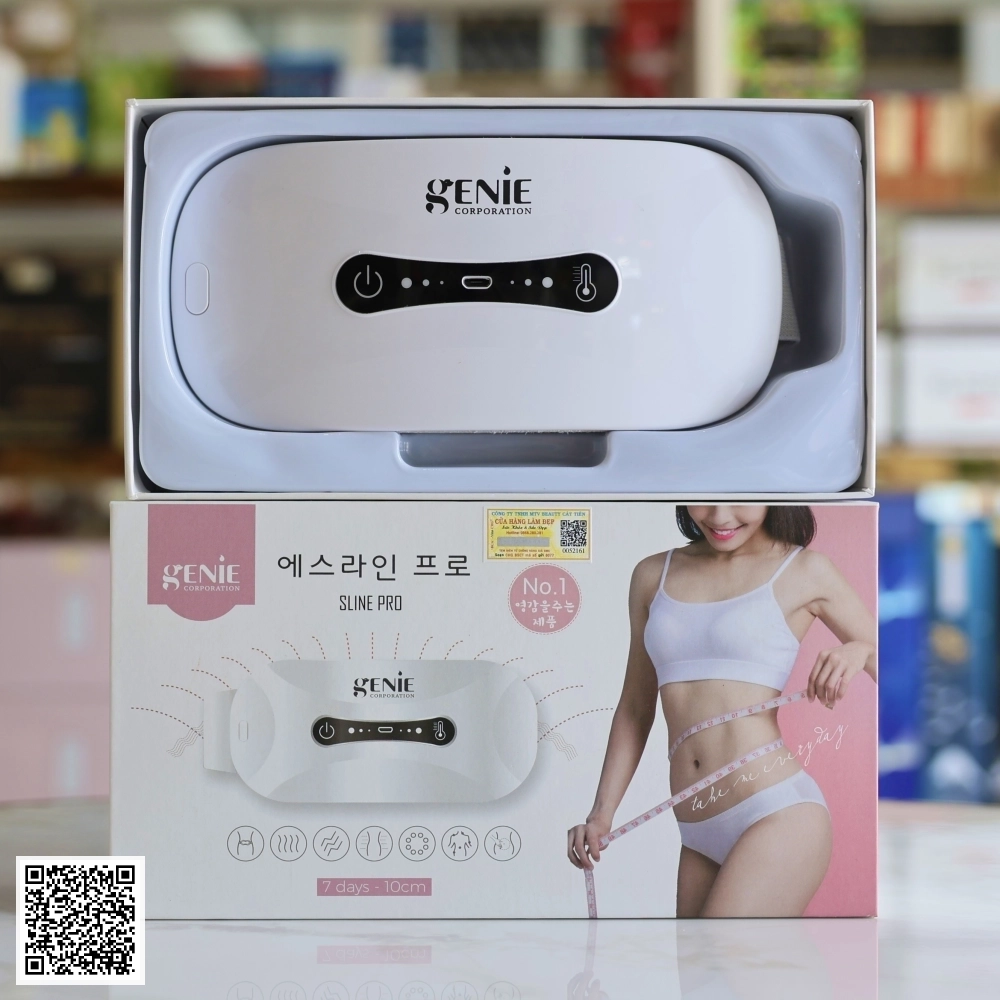 Đai Massage Tan Mỡ Bụng Genie Sline Pro Cao Cấp Hàn Quốc
