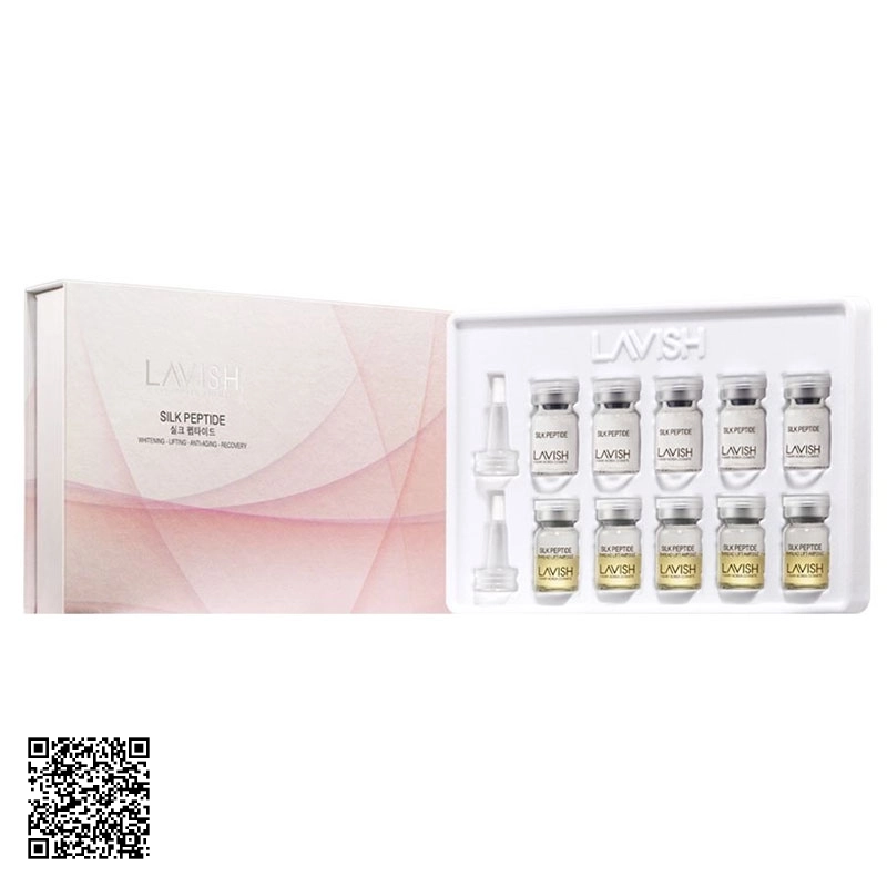 Tinh Chất Tế Bào Kén Tằm Collagen Lavish H Baby Silk Peptide Ampoule