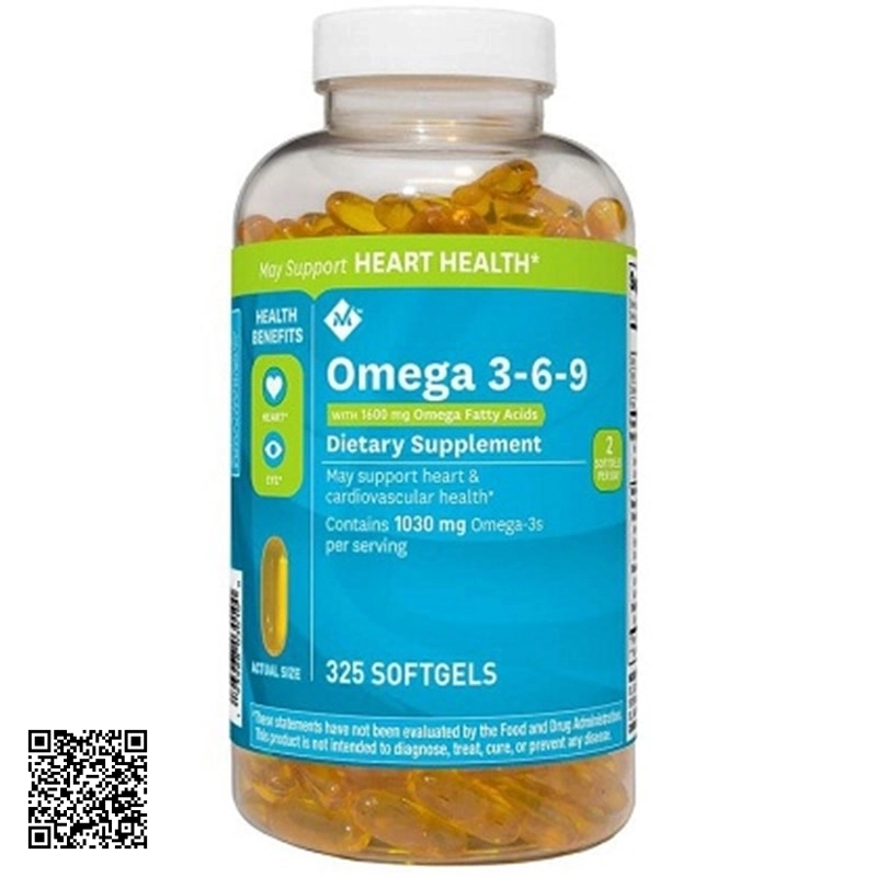 Viên uống Omega 369 Của Mỹ 325 Viên