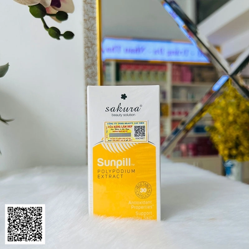 Viên Uống Chống Nắng Sinh Học Toàn Thân Sakura Sunpill Nhật Bản 30 Viên