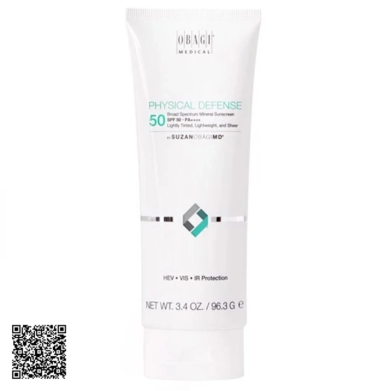 Kem Chống Nắng Vật Lý Obagi SuzanMD Physical Defense SPF 50 Mỹ 3,4OZ / 96,3g