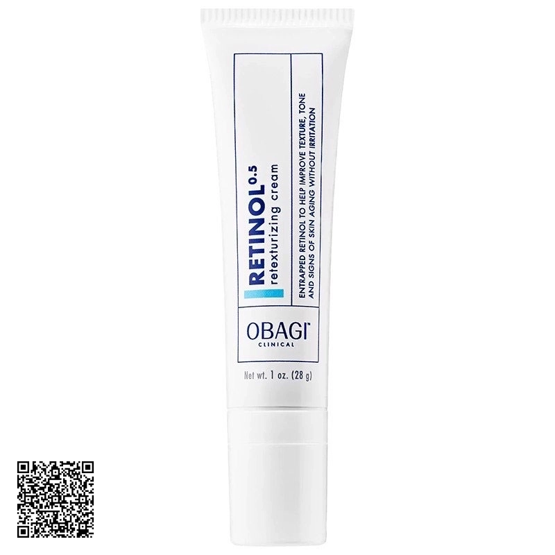 Kem Dưỡng Hỗ Trợ Ngừa Lão Hóa Obagi Clinical Retinol 0.5 Retexturizing Cream Mỹ 28g