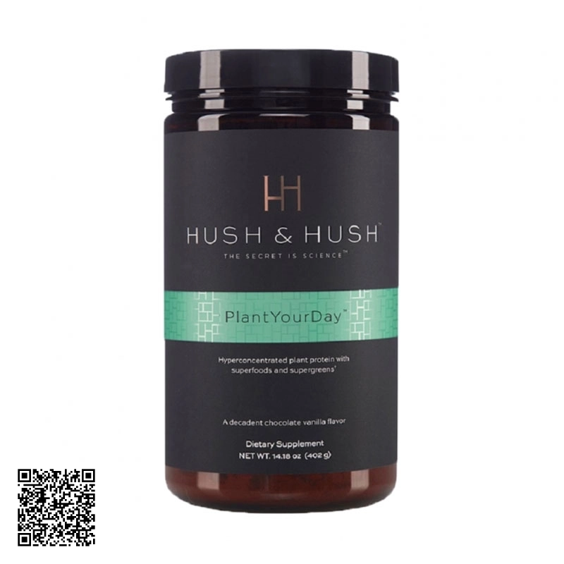 Bột Protein Hữu Cơ Thuần Chay Hush & Hush Plant Your Day Mỹ 402gr