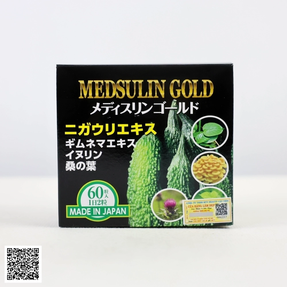 Thực Phẩm Chức Năng Viên Uống Tiểu Đường Medsulin Gold JpanWell Nhật Bản 60 Viên