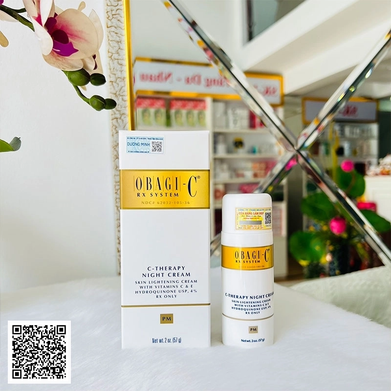 Kem CRX C-Therapy Night Cream Obagi Trẻ Hóa Phục Hồi Da 57gr Mỹ