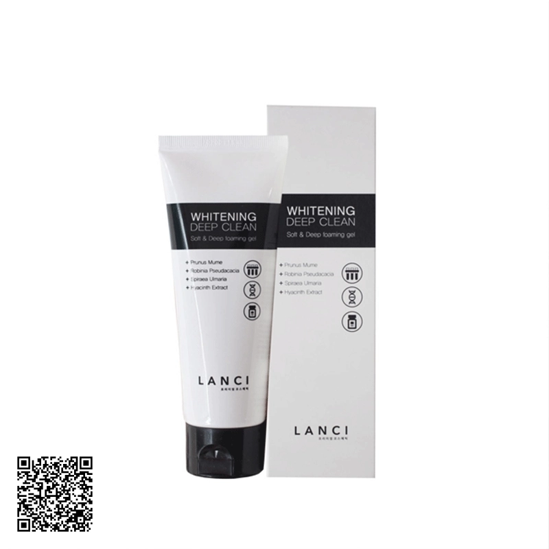 Sữa Rửa Mặt Whitening Deep Clean Lanci 100ml Hàn Quốc