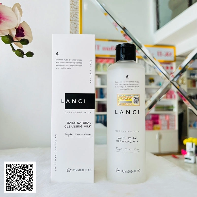 Sữa Tẩy Trang Daily Natural Cleansing Milk Lanci 300ml Hàn Quốc