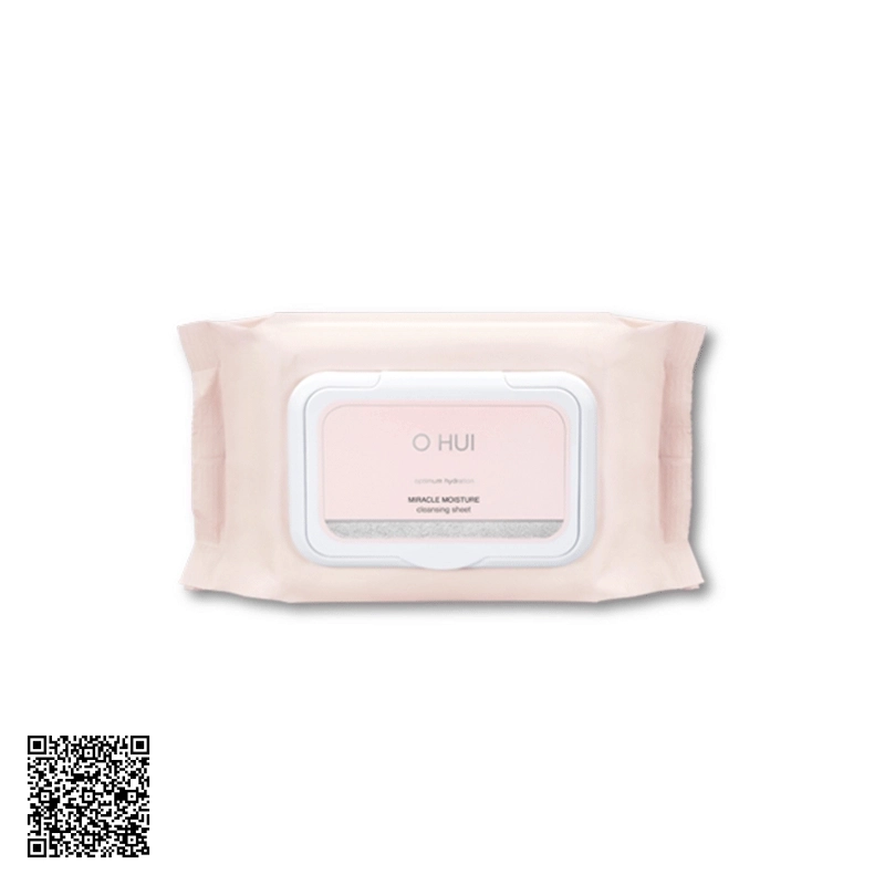 Khăn Ướt Miracle Moisture Cleansing Sheet Ohui Tẩy Trang Đa Năng 1 Hộp/100 Tờ Hàn Quốc