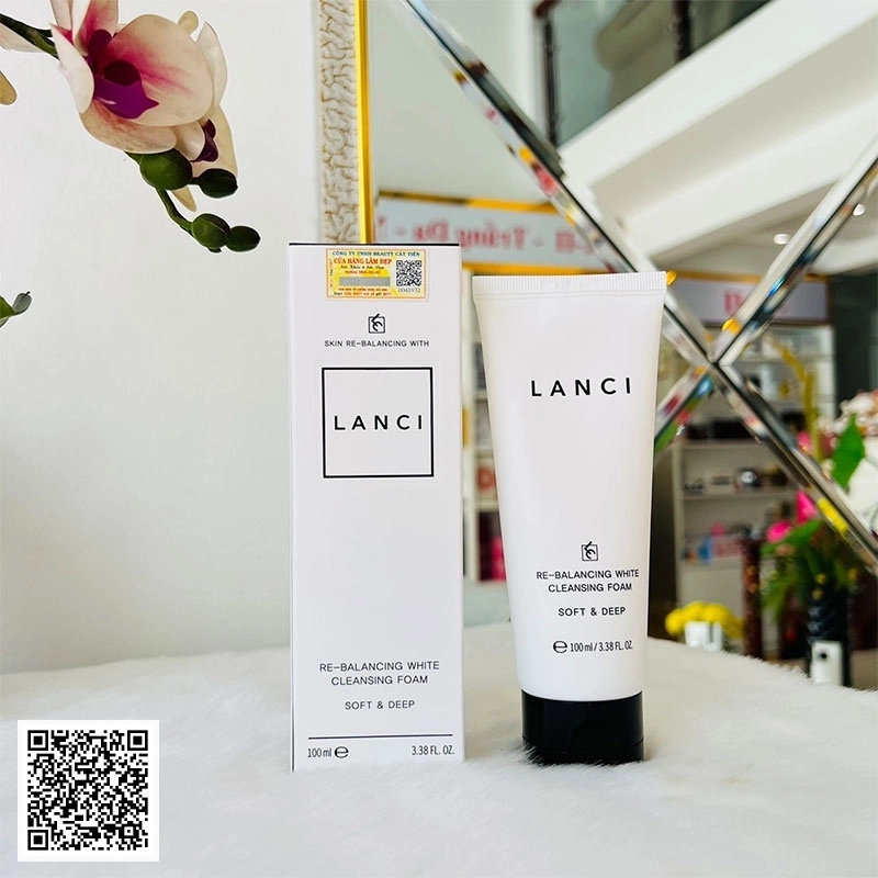 Sữa Rửa Mặt Re-Balancing White Cleansing Foam Lanci Hàn Quốc 100ml
