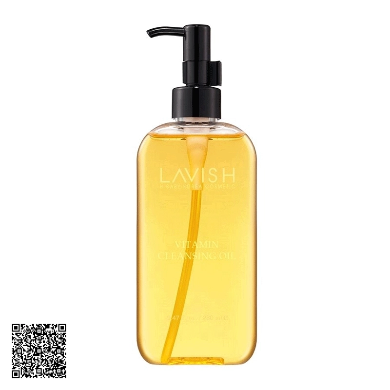 Gel Rửa Mặt Và Tẩy Trang Vitamin Cleansing Oil Lavish H Baby Bổ Sung Vitamin Hàn Quốc 280ml