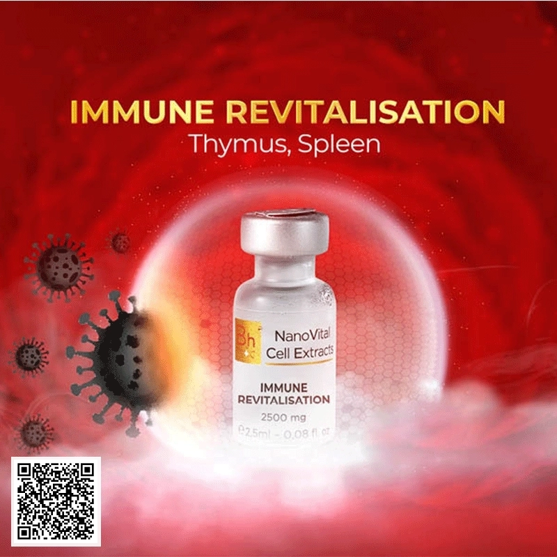 NanoVital Cell Extracts IMMUNE REVITALISATION Bhm+d Của Thụy Sĩ 20 Ống