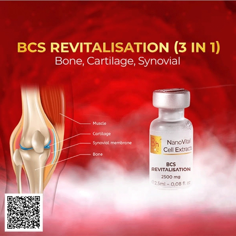 NanoVital Cell Extracts BCS REVITALISATION 3 IN 1 Bhm+d Của Thụy Sĩ 20 Ống
