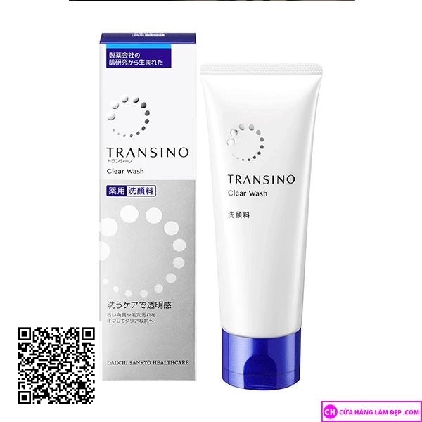 Sửa Rửa Mặt Clear Wash Transino Mờ Nám Trắng Da Của Nhật Bản 100g