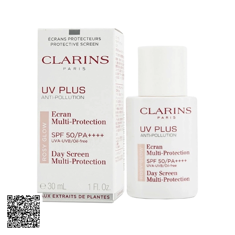 Kem Chống Nắng Rosy Glow Clarins Paris UV Plus Anti-Pollution SPF50/PA++++  Pháp 30ml