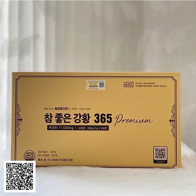 Tinh Nghệ Nano Curcumin 365 Premium Hàn Quốc 96 Tép