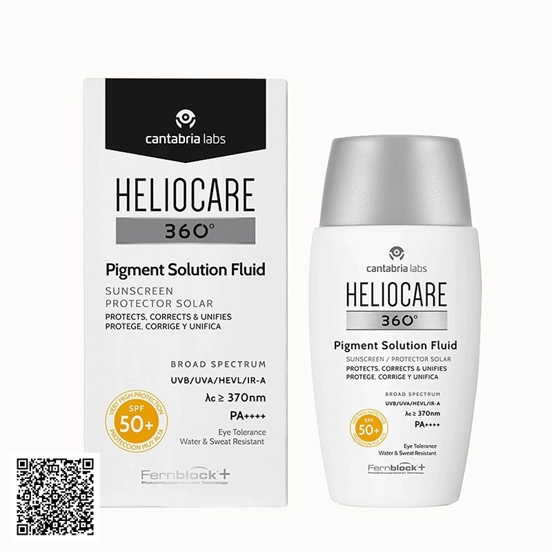 Kem Chống Nắng Heliocare 360º Pigment Solution Fluid SPF50+ Ultraligero Cantabria Labs Tây Ban Nha 50ml