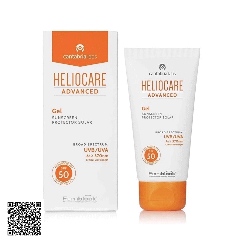 Gel Advanced SPF50 Heliocare Chống Nắng Cho Da Nhờn, Nhạy Cảm Của Tây Ban Nha 50ml