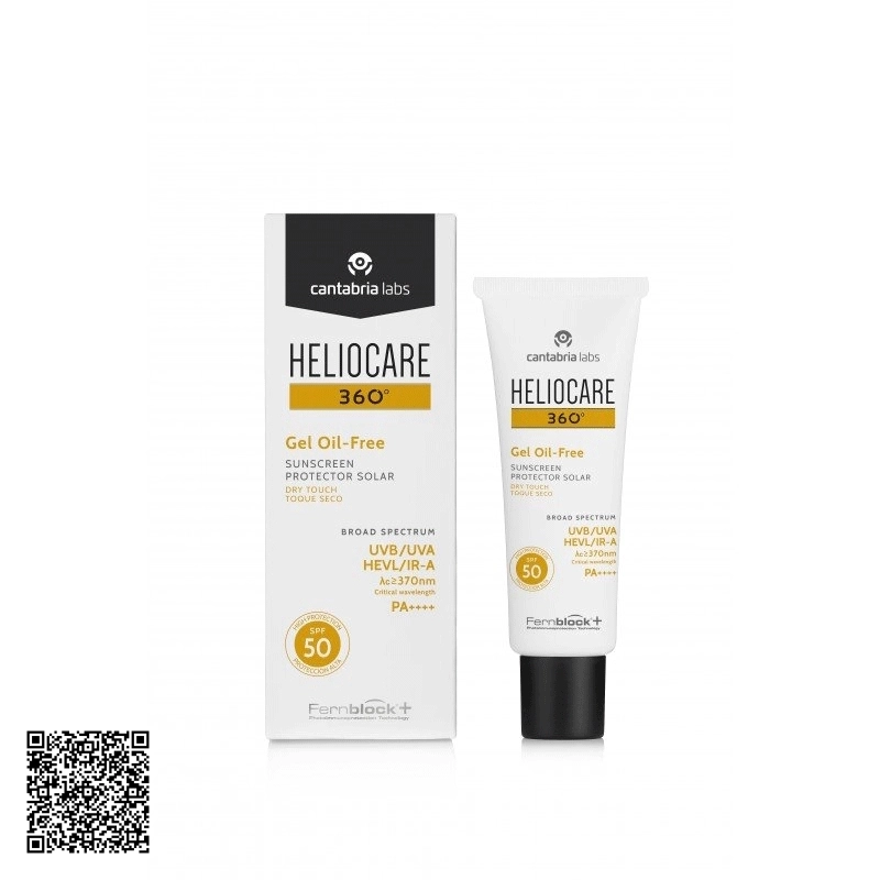Gel  360 Gel Oil-Free SPF50 Heliocare Chống Nắng Không Nhờn Rít Cho Mọi Loại Da Của Tây Ban Nha 50ml