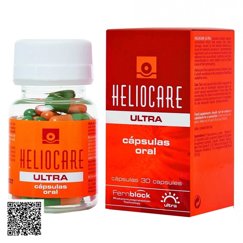 Viên Uống Ultra Oral Heliocare Chống Nắng Cao Cấp Của Tây Ban Nha 30 Viên