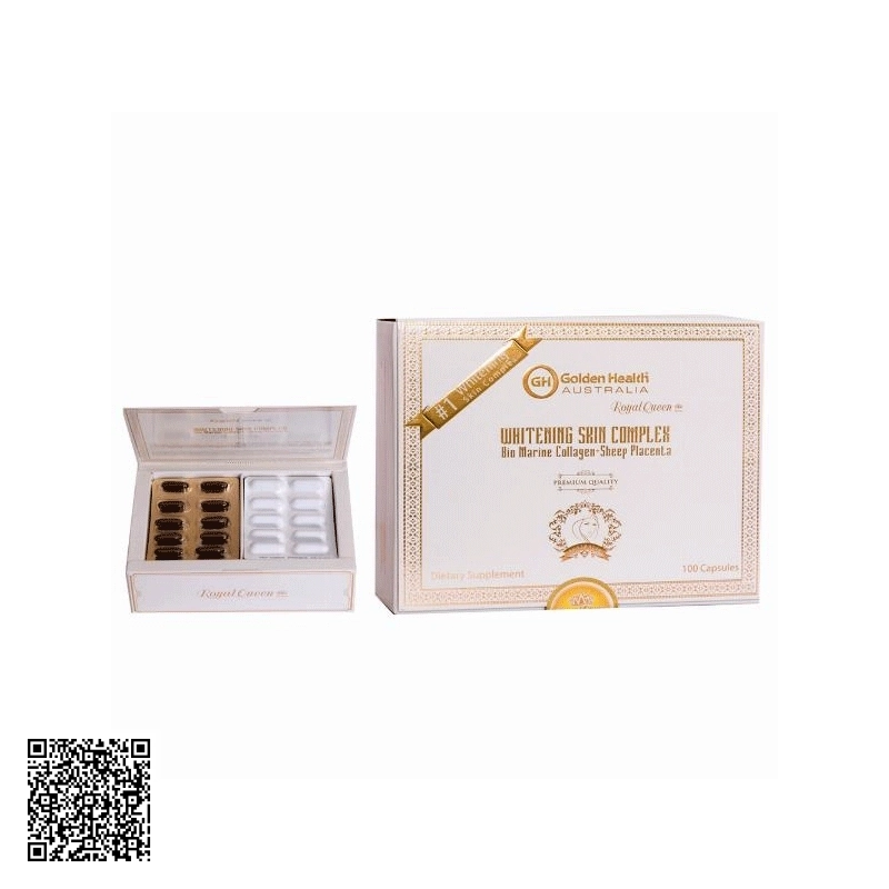 Viên Uống Royal Queen Whitening Skin Complex Golden Health Trắng Da Của Úc 100 Viên