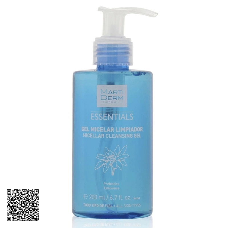 Gel Rửa Mặt Martiderm Essentials Micellar Cleansing Gel Thông Thoáng Lỗ Chân Lông Và Cân Bằng Độ Ẩm Cho Mọi Loại Da Của Tây Ban Nha 200ml
