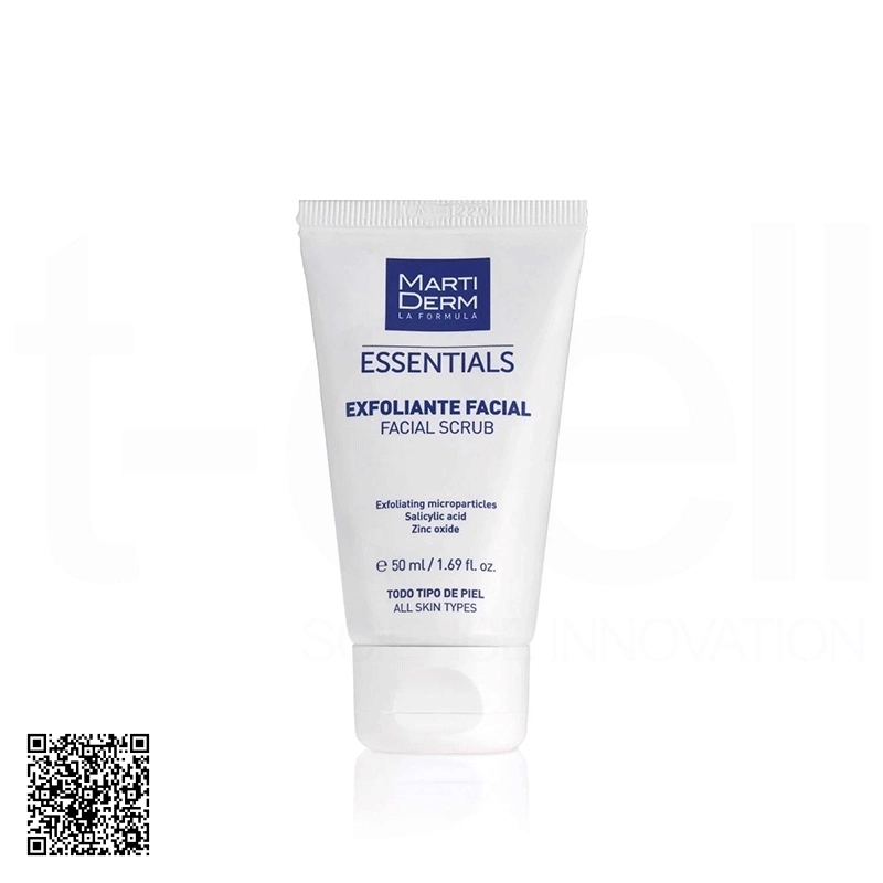 Tẩy Tế Bào Chết Da Mặt MartiDerm Essentials Facial Scrub Của Tây Ban Nha 50ml