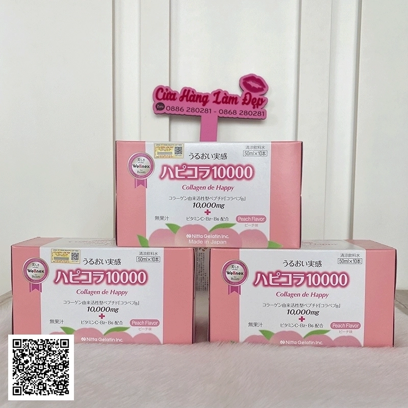 Nước Uống Collagen De Happy 10.000mg Bí Quyết Làm Đẹp Từ Nhật Bản Liệu Trình 30 Ngày