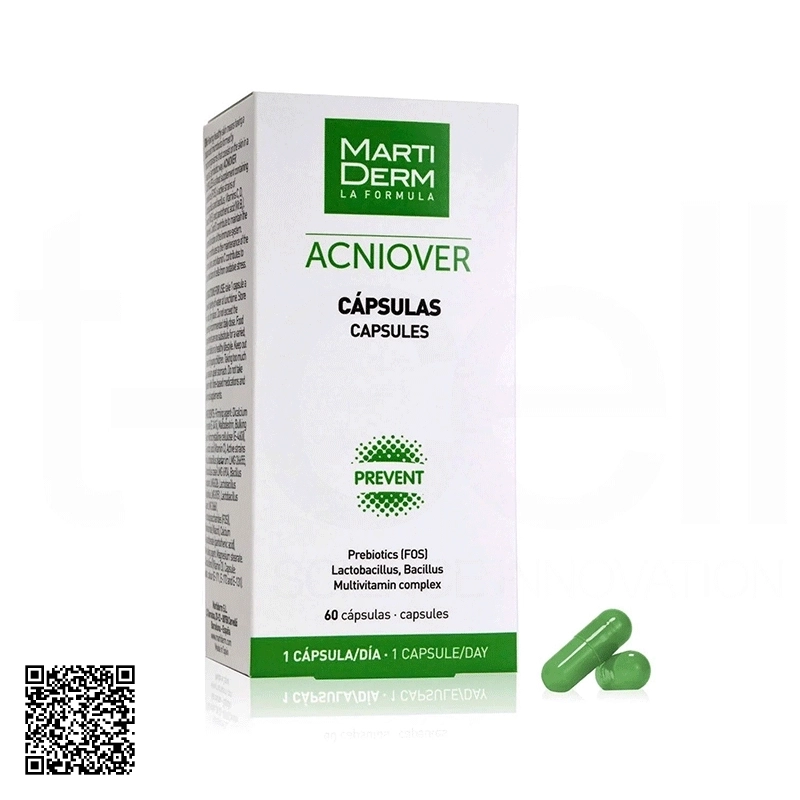Viên Uống Ngừa Mụn MartiDerm Acniover Capsules Tây Ban Nha 60 viên