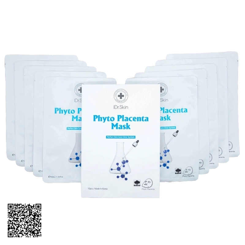 Mặt Nạ Nhau Thai iDrSkin Phyto Placenta Mask Hàn Quốc 10 Miếng