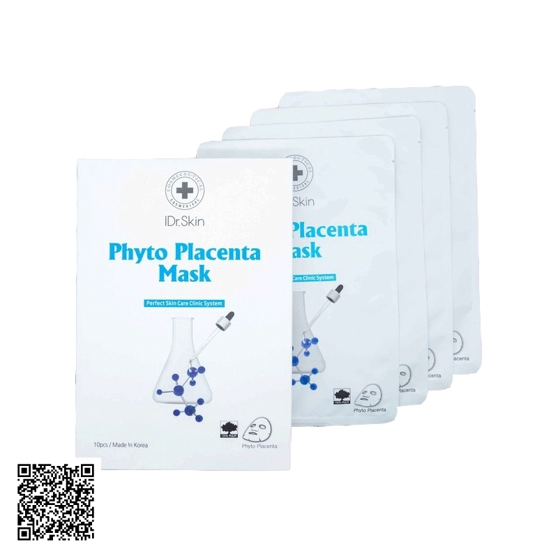Mặt Nạ Nhau Thai iDrSkin Phyto Placenta Mask Hàn Quốc 5 Miếng