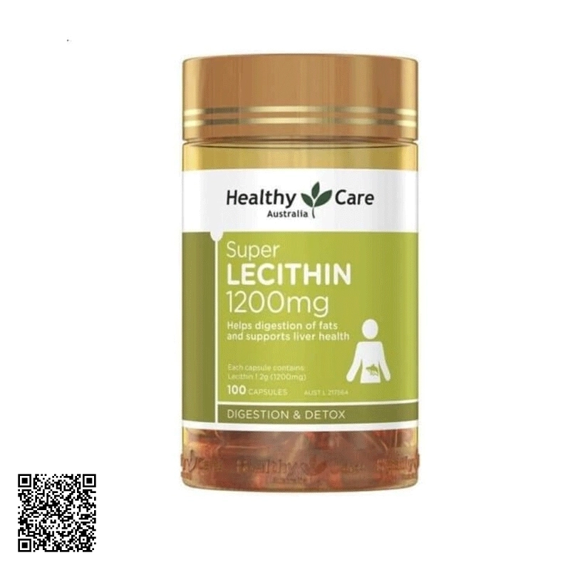 Mầm Đậu Nành Healthy Care Super Lecithin 1200mg Úc 100 Viên