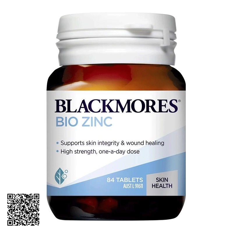 Thực Phẩm Bảo Vệ Sức Khỏe, Bổ Sung Kẽm Blackmores Bio Zinc Úc 84 Viên