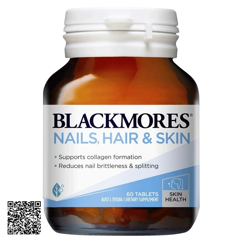 Viên Uống Giúp Khỏe Tóc, Móng, Da Blackmores Nail, Hair & Skin Úc 60 Viên