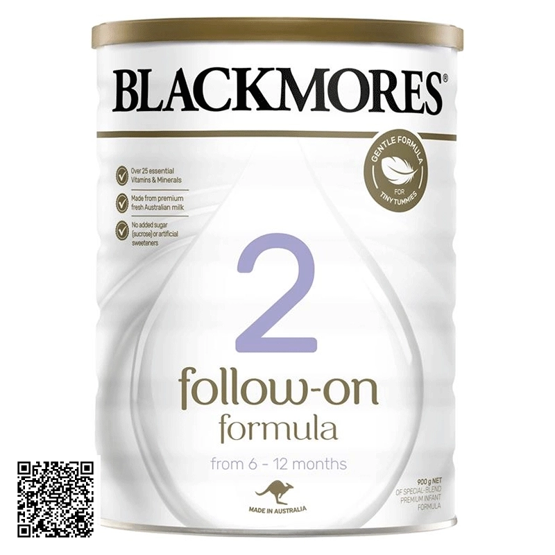 Sữa Trẻ 6-12 Tháng Tuổi Blackmores Số 2 Follow On Formula Úc 900g