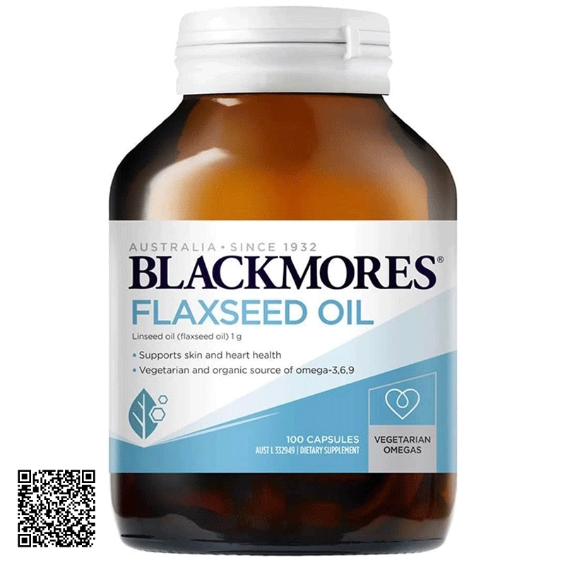 Viên Uống Dầu Hạt Lanh Blackmores Flaxseed Oil Úc 100 Viên
