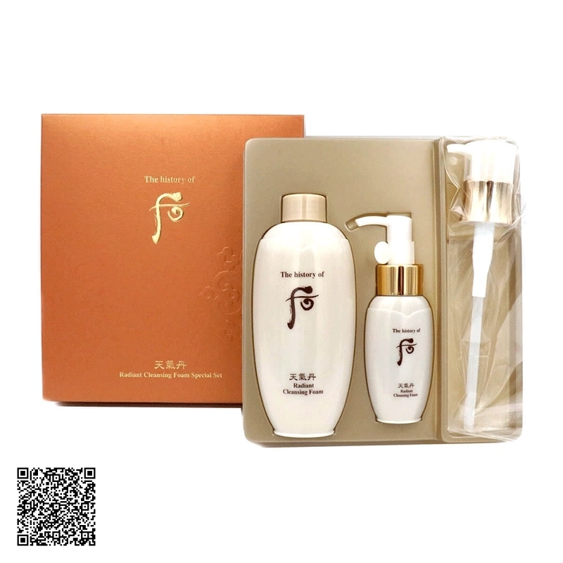 Set Sữa Rửa Mặt Tái Sinh Da The History Of Whoo Radiant Cleansing Foam Speacial Set Hàn Quốc