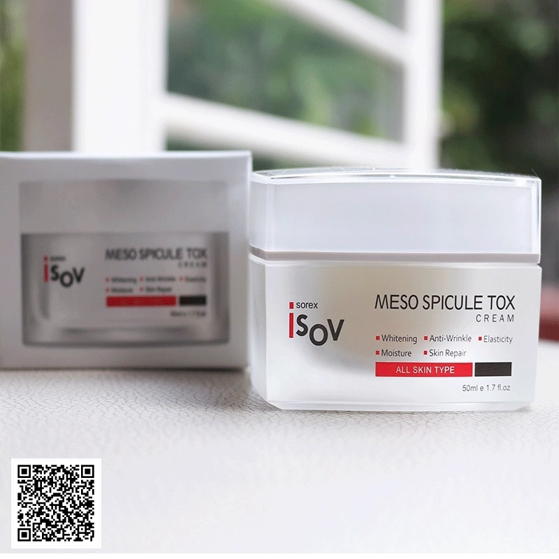 Kem Vi Kim Sinh Học Isov Meso Spicule Tox Cream Hàn Quốc 50ml