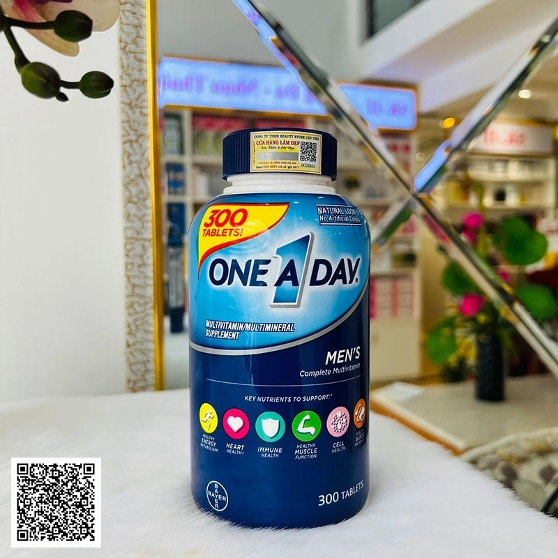 Viên Uống Bổ Sung Vitamin Cho Nam Giới One A Day Men’s Complete Multivitamin Mỹ 300 Viên