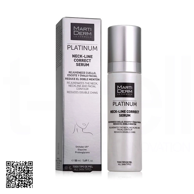 Tinh Chất MartiDerm Platinum Neck Line Correct Serum Tây Ban Nha 50ml