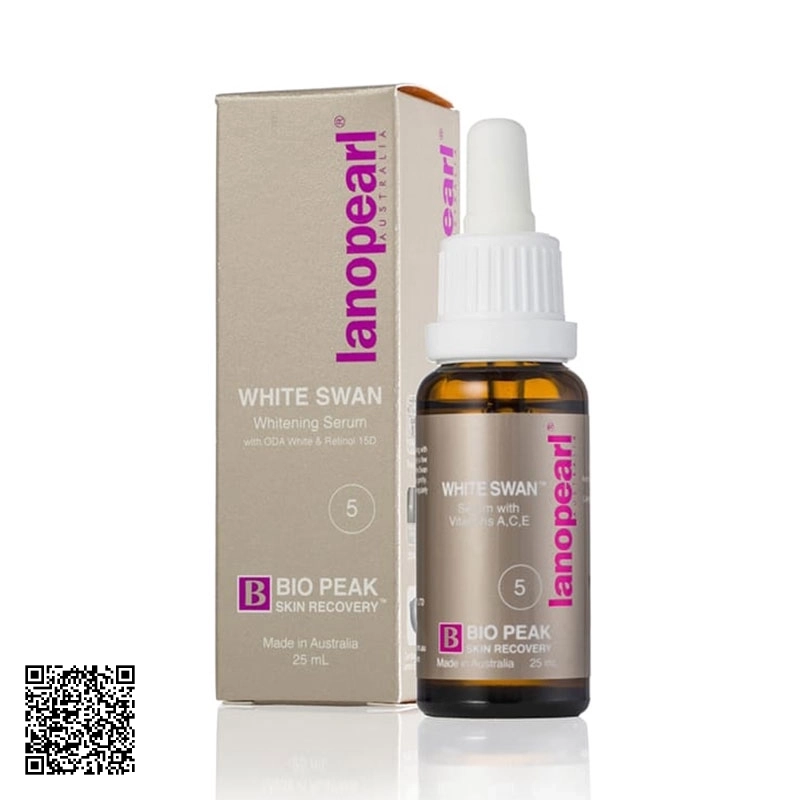 Serum Trắng Da White Swan Whitening Serum Lanopearl Bio Peak Úc 25ml